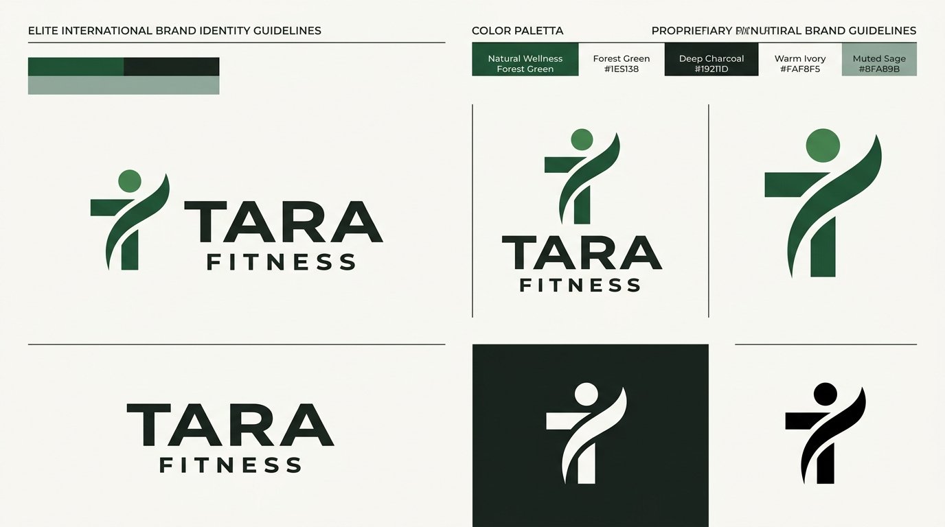 Tara Fitness Brand Identity Board Guidelines